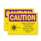 Signmission Radiation & Laser Sign, 10 in H x 14 in W, Plastic, Rectangle OS-2PACK-CR-P-1014-L-10214 - alternate 1